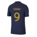 Günstige Frankreich Olivier Giroud #9 Heim Fussballtrikot WM 2022 Kurzarm